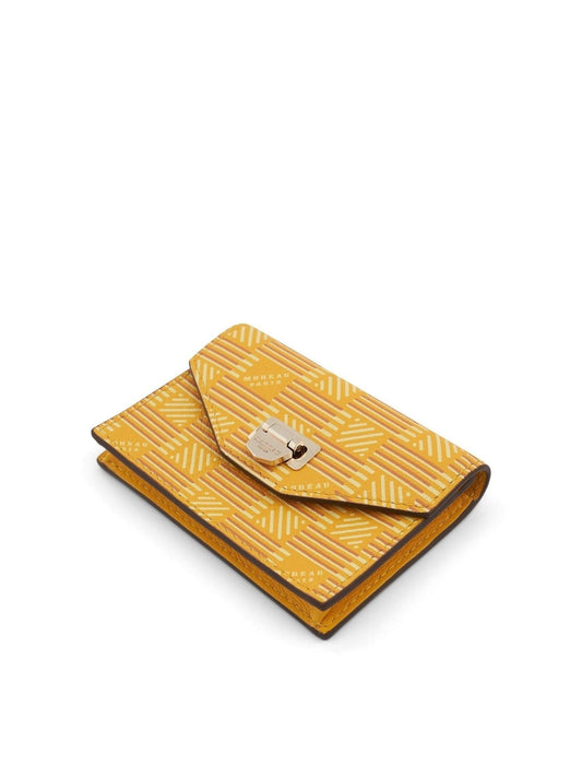 MOREAU Flap Wallet with Gusset (Yellow)