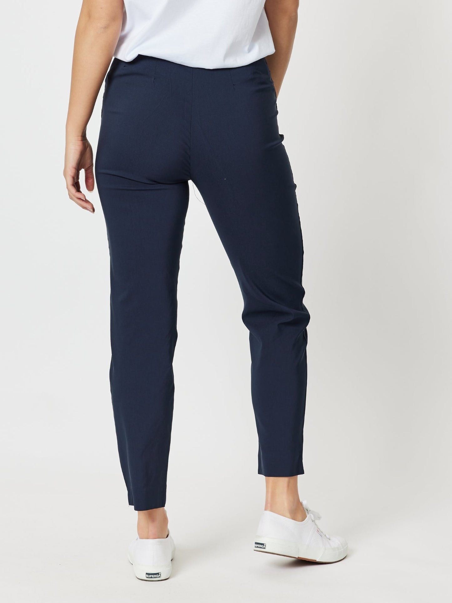 Threadz Chiara Full Length Bengaline Pant (Navy)