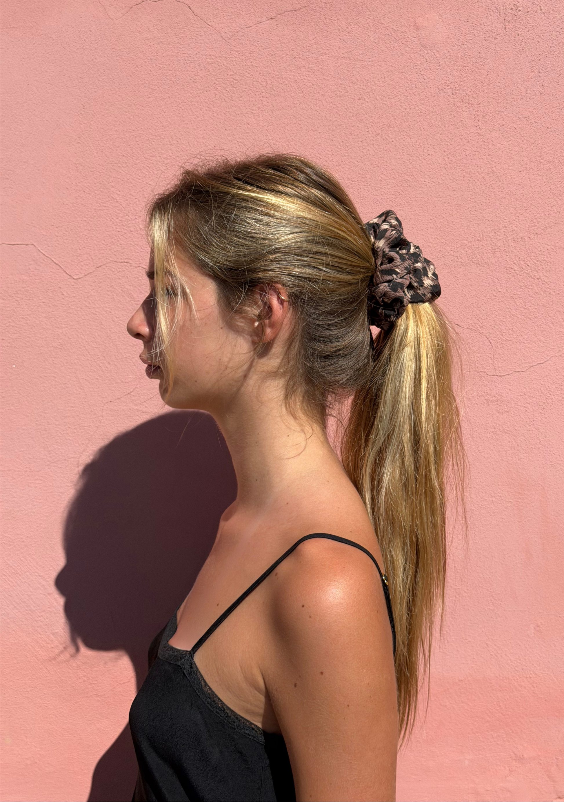 Image of Accessories. Productname: Auguste The Label Voluminous Scrunchie - Wild Leopard in Print colour by brand - Auguste The Label