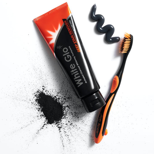 White Glo Charcoal Deep Stain Remover Whitening Toothpaste
