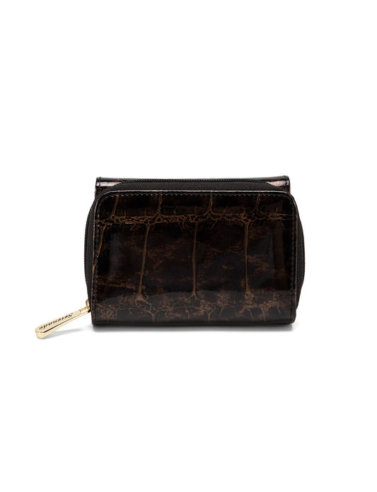 LEOPARD SMALL LEATHER RFID WALLET- WH703