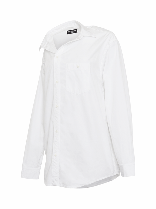 BALENCIAGA Off Shoulder Shirt (White)