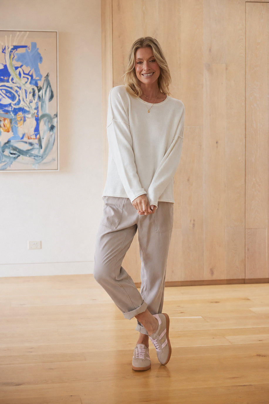 White & Co. Beach Comber Pant (Stone)