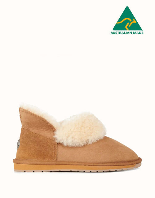 Image of Slippers. Product name - Emu® Platinum Mintaro Slippers in Chestnut colour by brand - Emu