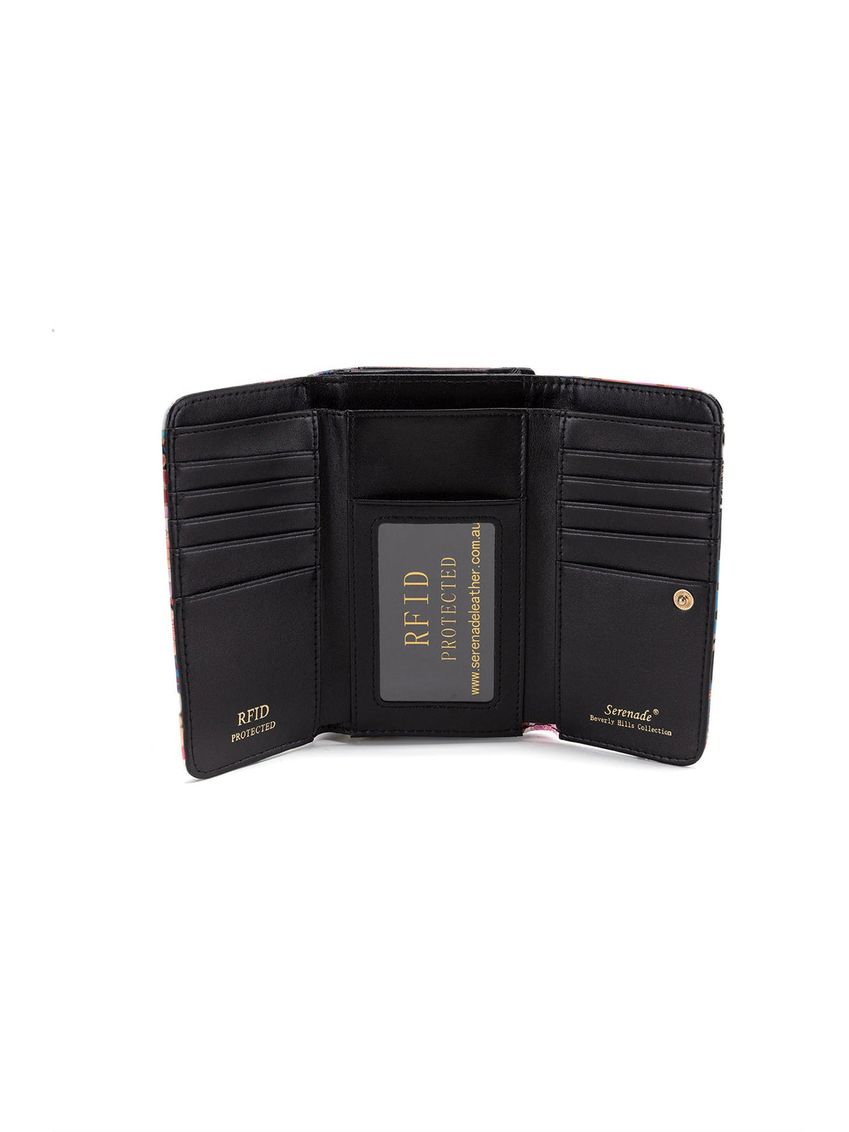 MIYUKI MEDIUM  PATENT LEATHER WALLET WITH RFID-WSF1202