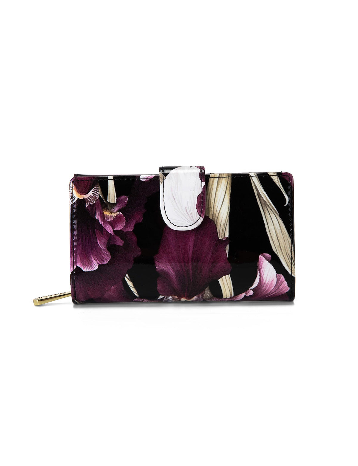 CHARLOTTE  MEDIUM PATENT LEATHER WALLET WITH RFID- WSF3002