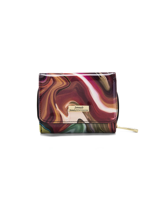 AUTUMN AURORA SML PATENT LEATHER WALLET WITH RFID-WSF3303