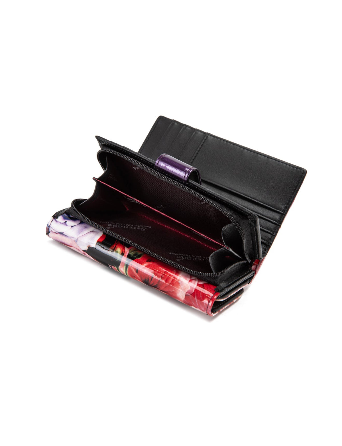 ROSEMARIE MEDIUM PATENT LEATHER WALLET WITH RFID- WSF4702