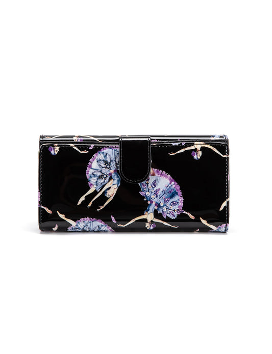 BALLERINA LARGE  PATENT LEATHER WALLET WITH RFID- WSF4801