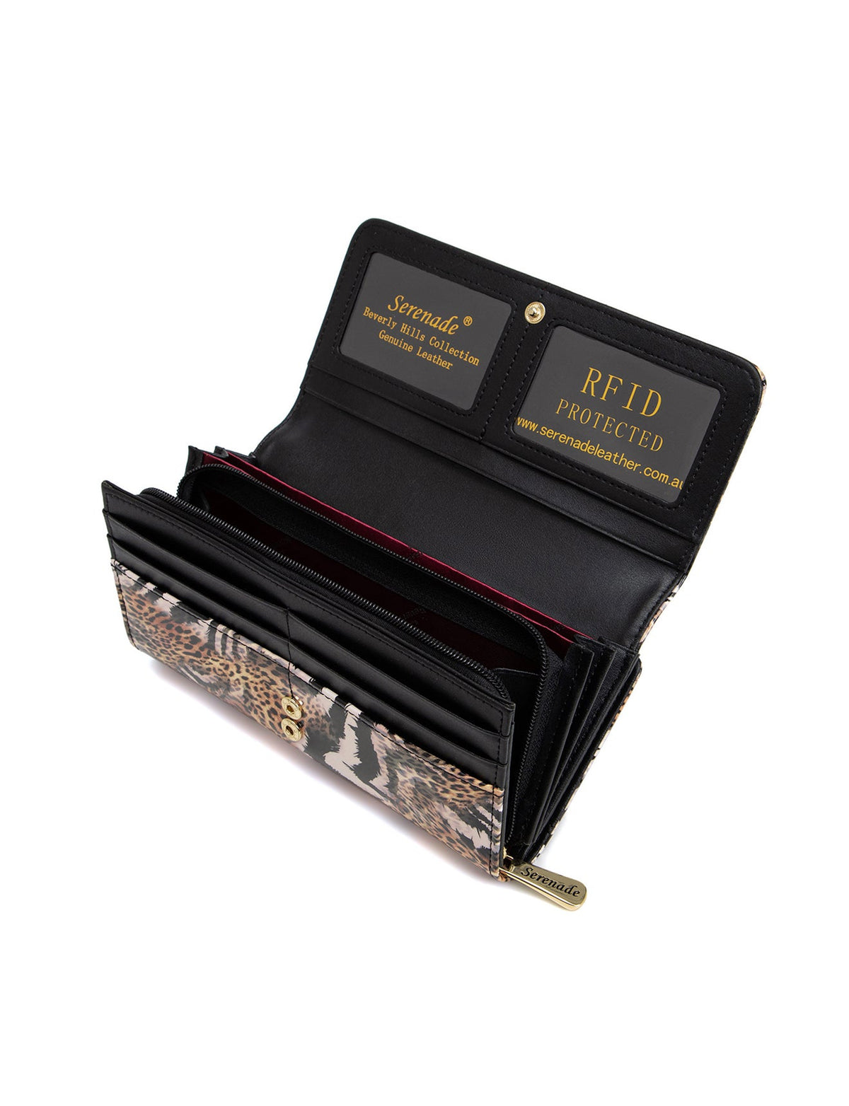 NALA LARGE  PATENT LEATHER WALLET WITH RFID- WSF501