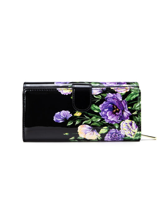 DIZZY LIZZY LARGE  PATENT LEATHER WALLET WITH RFID- WSF5101- NEW IN