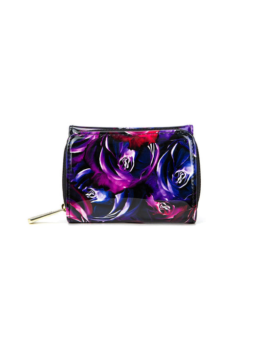 AMETHYST ROSE SML PATENT LEATHER WALLET WITH RFID- WSF5303- NEW IN