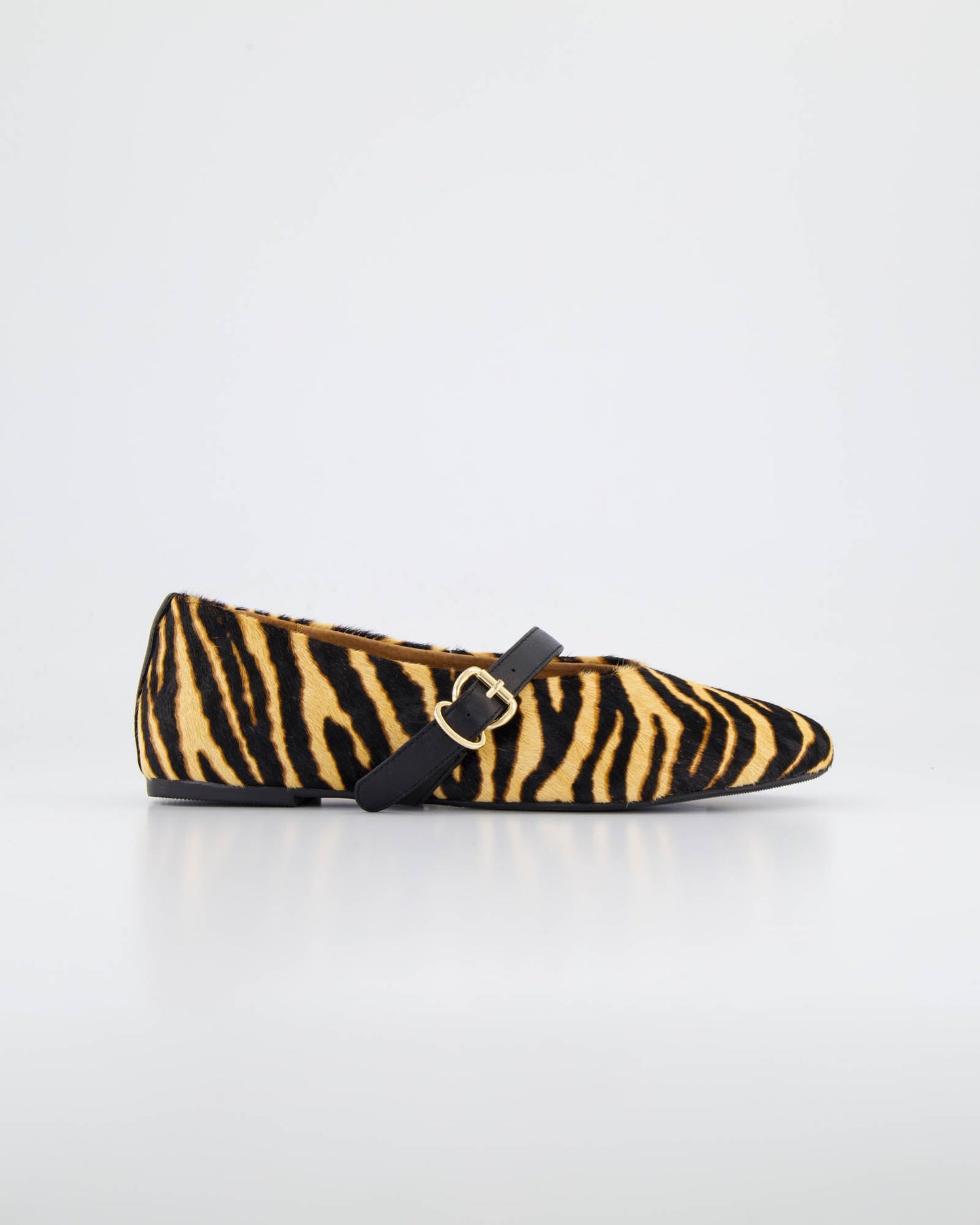 Walnut Melbourne Zetta Leather Ballet (Zebra)