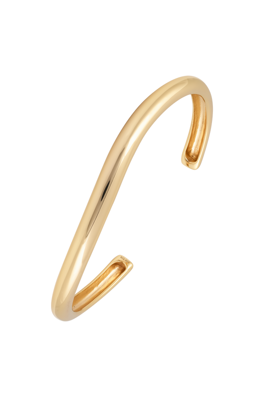 Image of Bracelets. Productname: SNDYS YCL WAVE CUFF in GOLD colour by brand - SNDYS