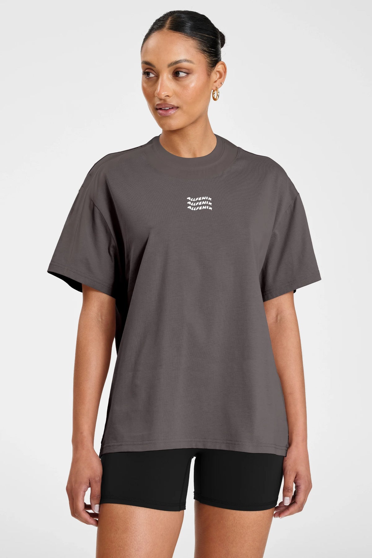 Image of T-Shirts. Product name - ALLFENIX Waves Logo Tee in Black colour by brand - All Fenix