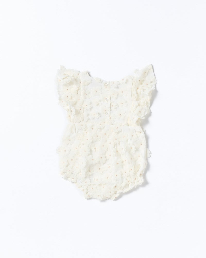 Walnut Melbourne Whimsy Romper (White Tulle)