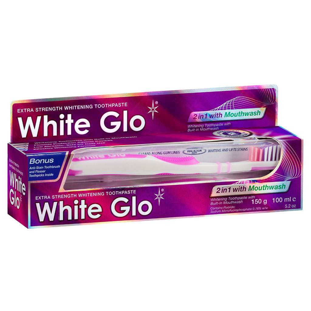 White Glo 2-in-1 Whitening Toothpaste With Mouthwash