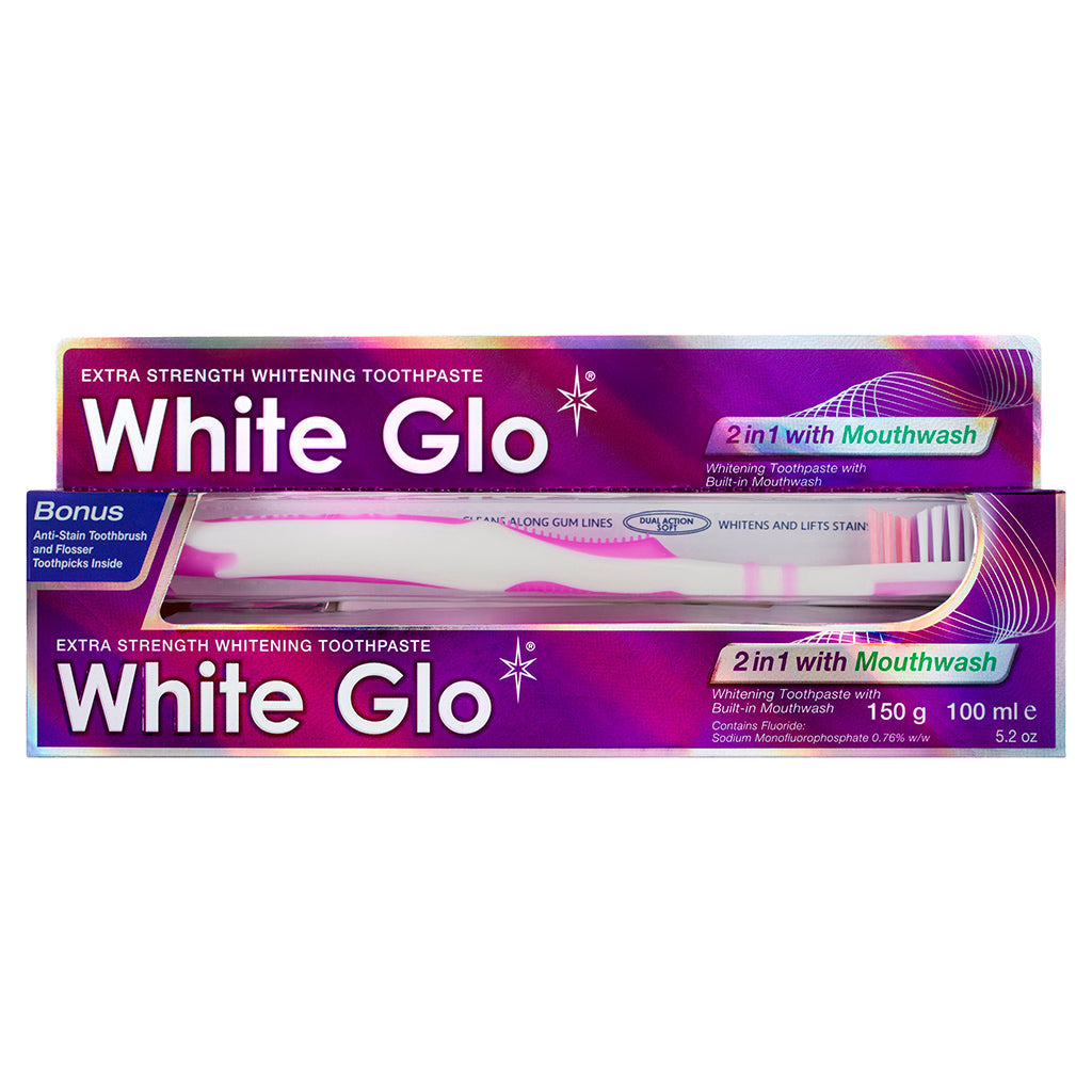 White Glo 2-in-1 Whitening Toothpaste With Mouthwash