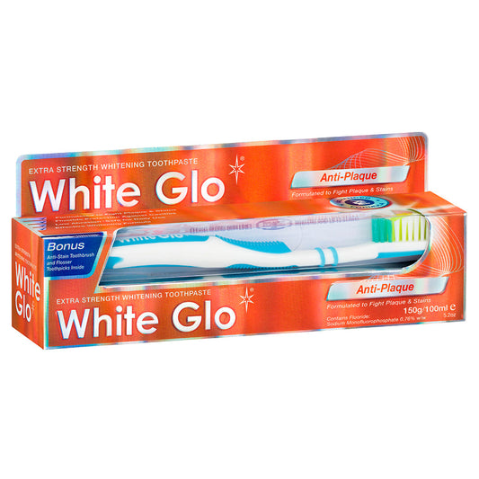 White Glo Anti-Plaque Extra Strength Whitening Toothpaste