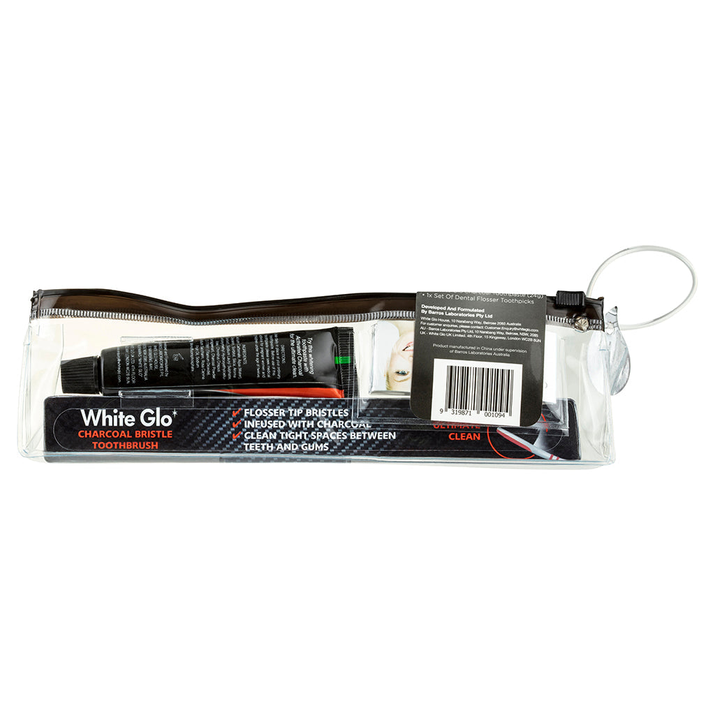 White Glo Charcoal Whitening Travellers Pack