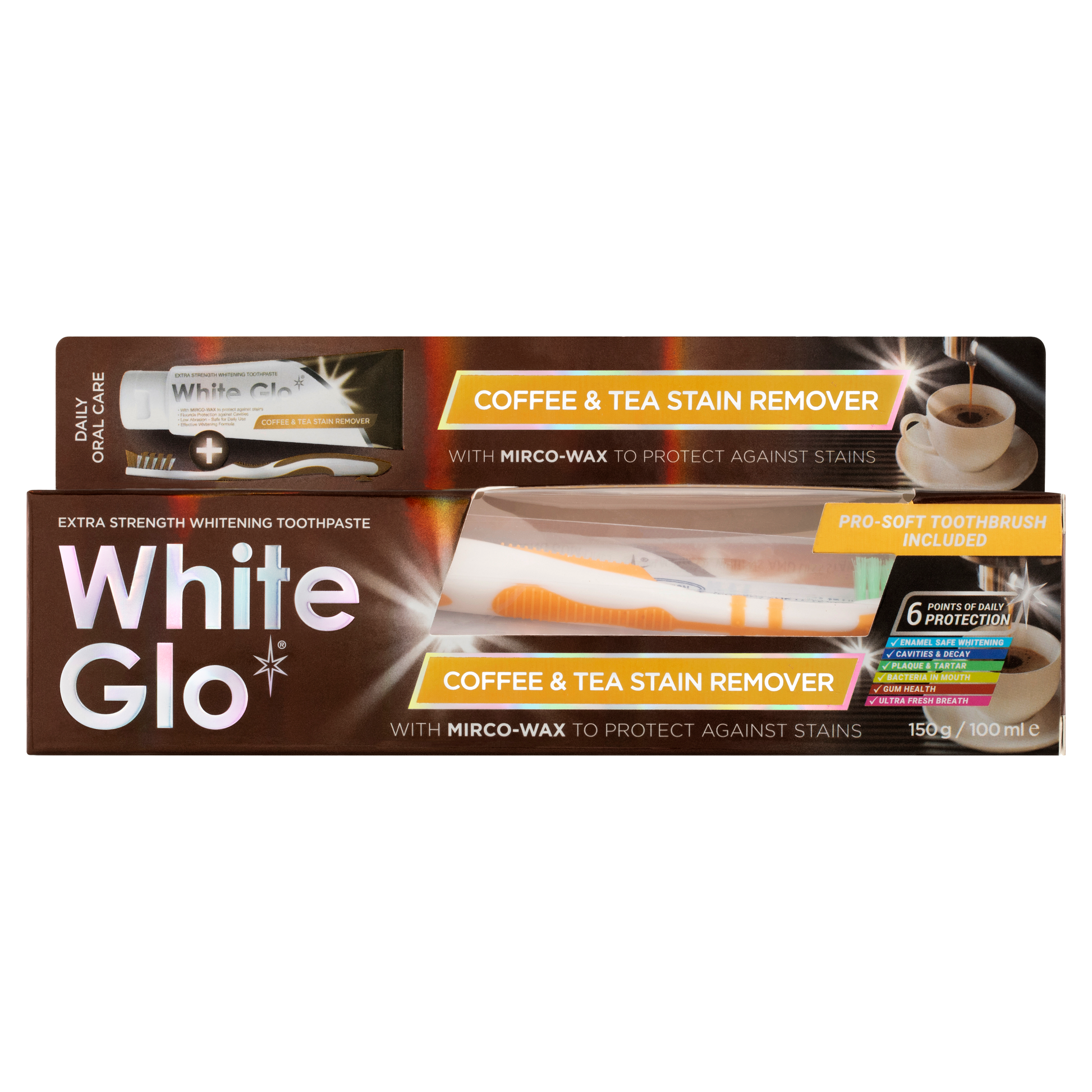 Image of Oral Care. Product name - Coffee & Tea Drinkers Formula Whitening Toothpaste in colour by brand - White Glo