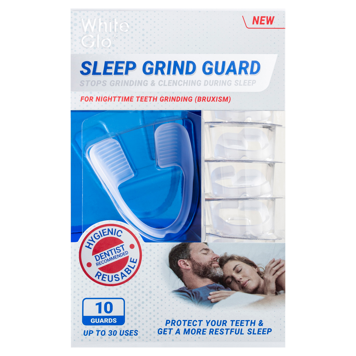 White Glo Sleep Grind Guard 10 Pack