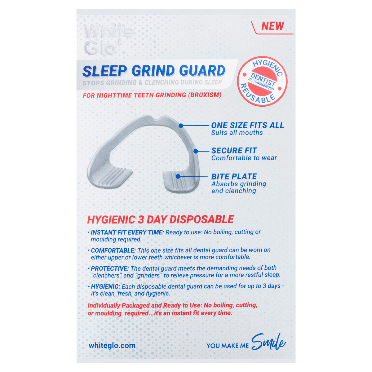 White Glo Sleep Grind Guard 10 Pack
