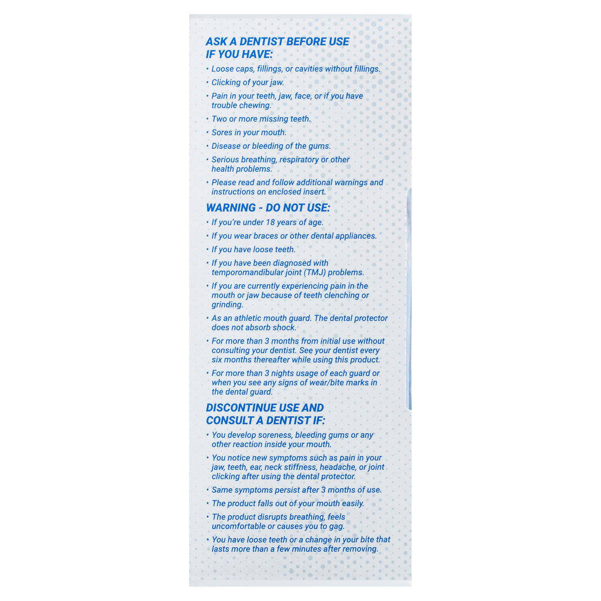 White Glo Sleep Grind Guard 10 Pack