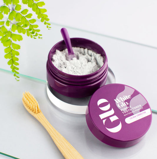 Image of Oral Care. Product name - Purple Tooth Toner Whitening Powder in colour by brand - White Glo