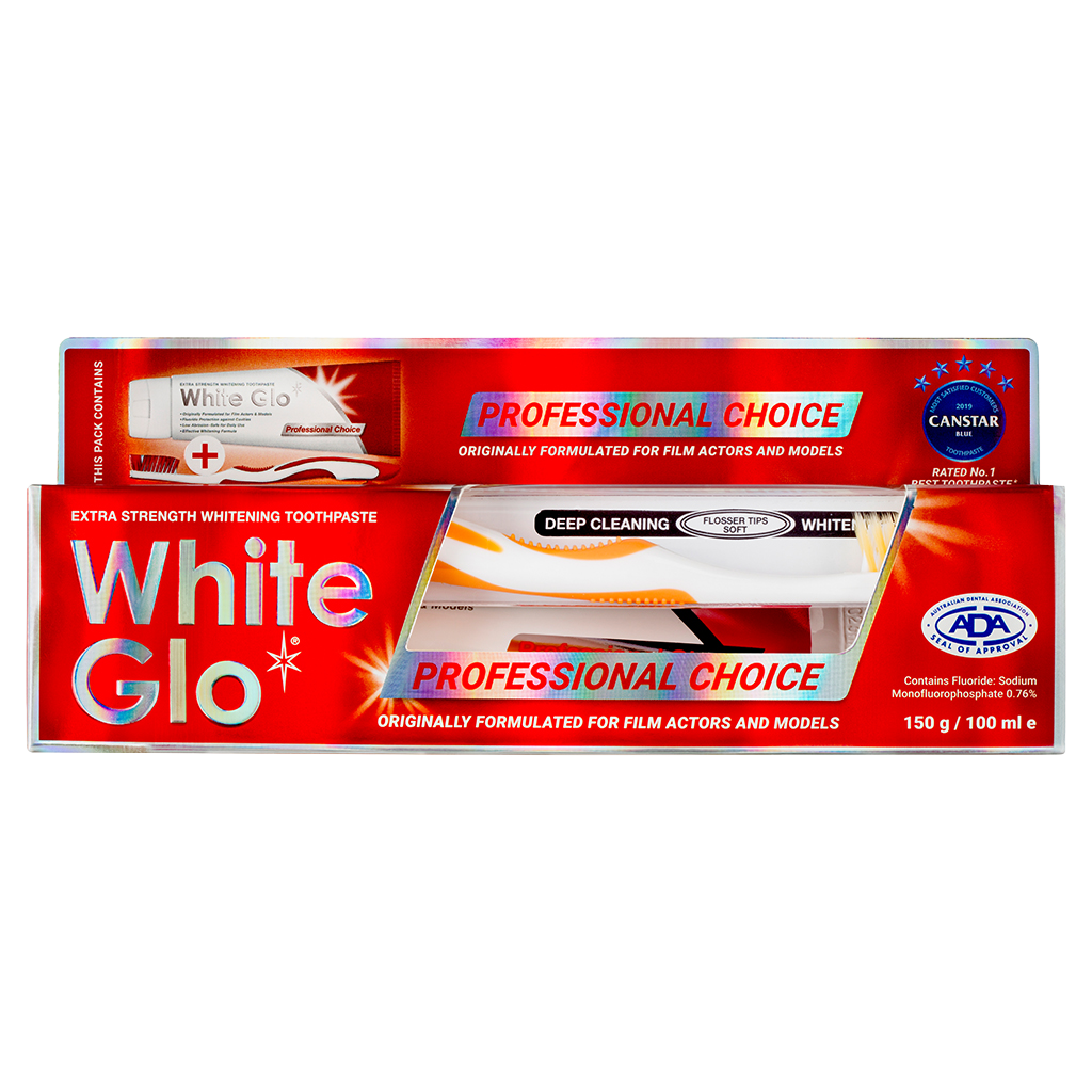 Image of Oral Care. Product name - Professional Choice Whitening Toothpaste in colour by brand - White Glo