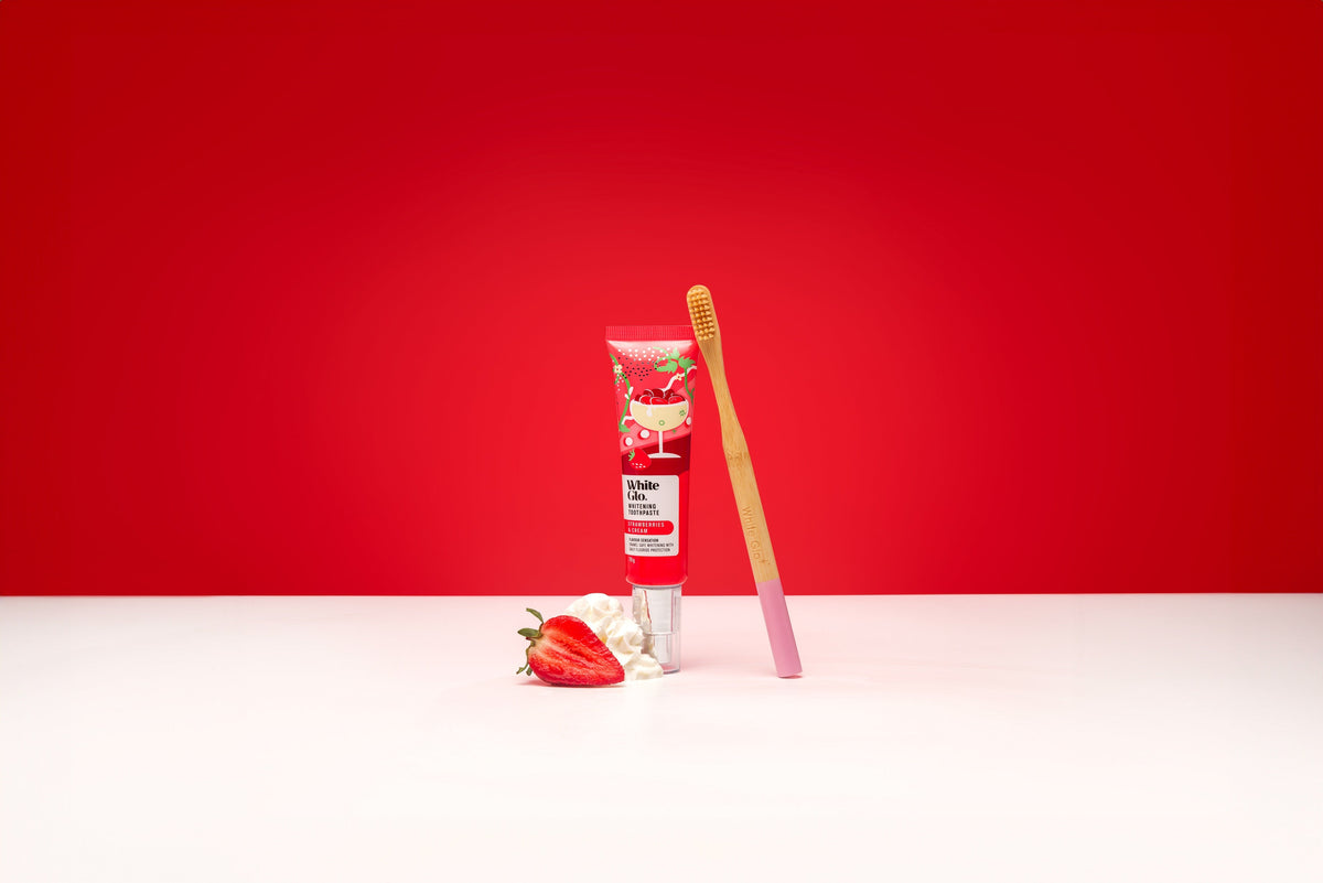 White Glo Strawberries & Cream Toothpaste