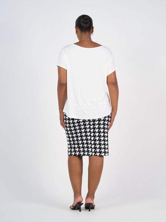 Lou Lou Wilde Bamboo Box Fit Tee (Cream)