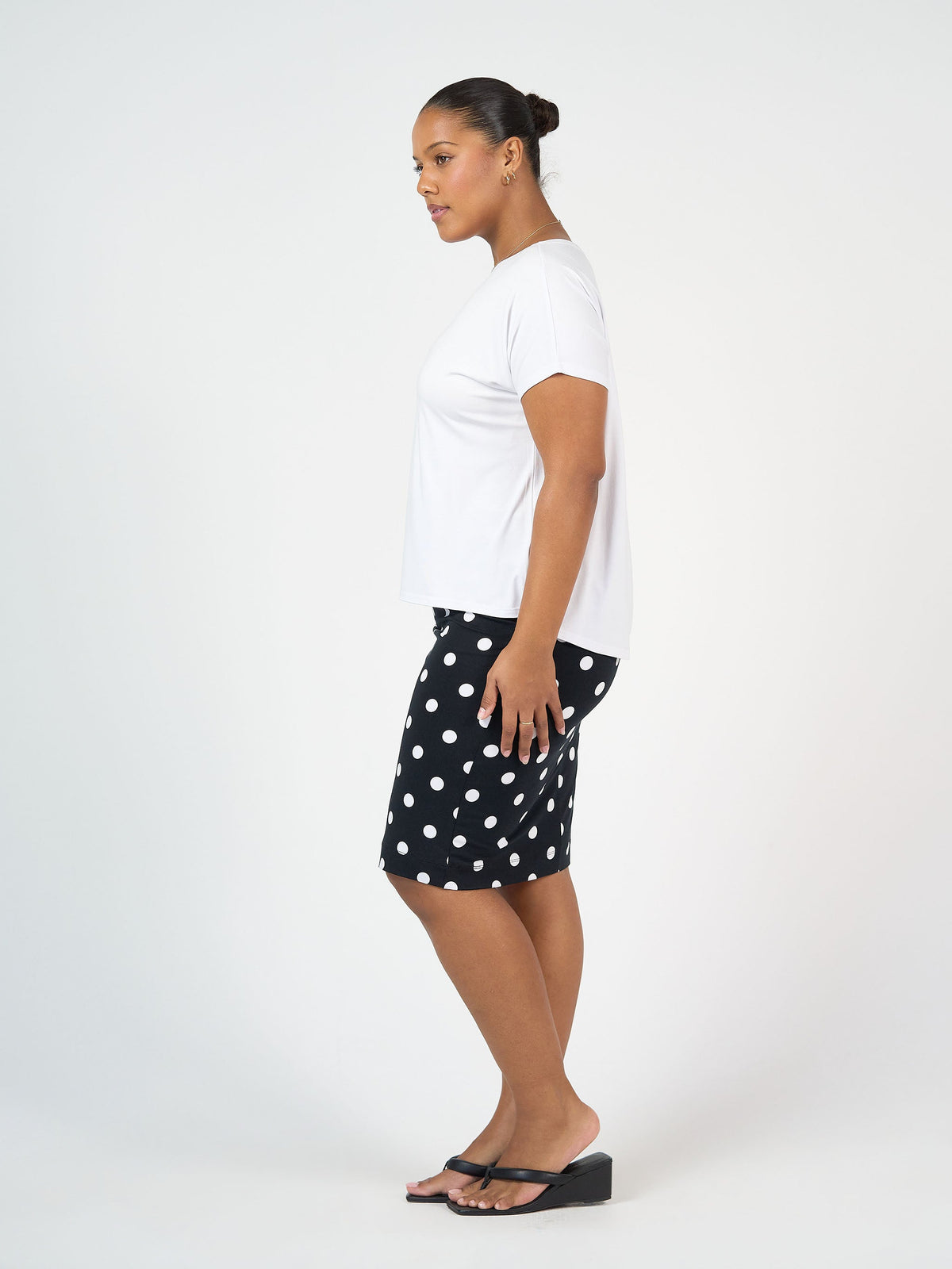 Lou Lou Wilde Bamboo Box Fit Tee (White)