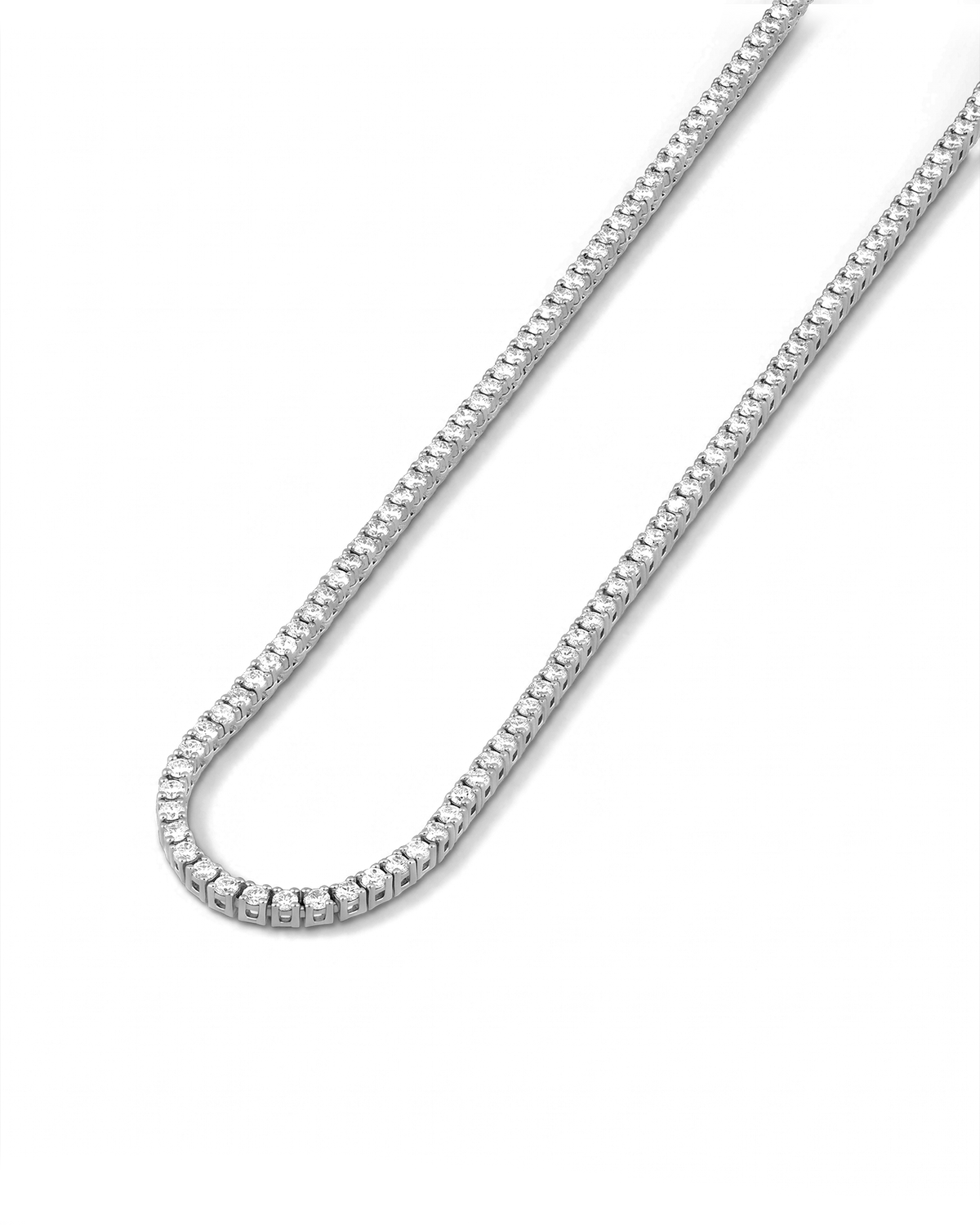 LAVANA Wimbledon Silver Diamond Tennis Necklace