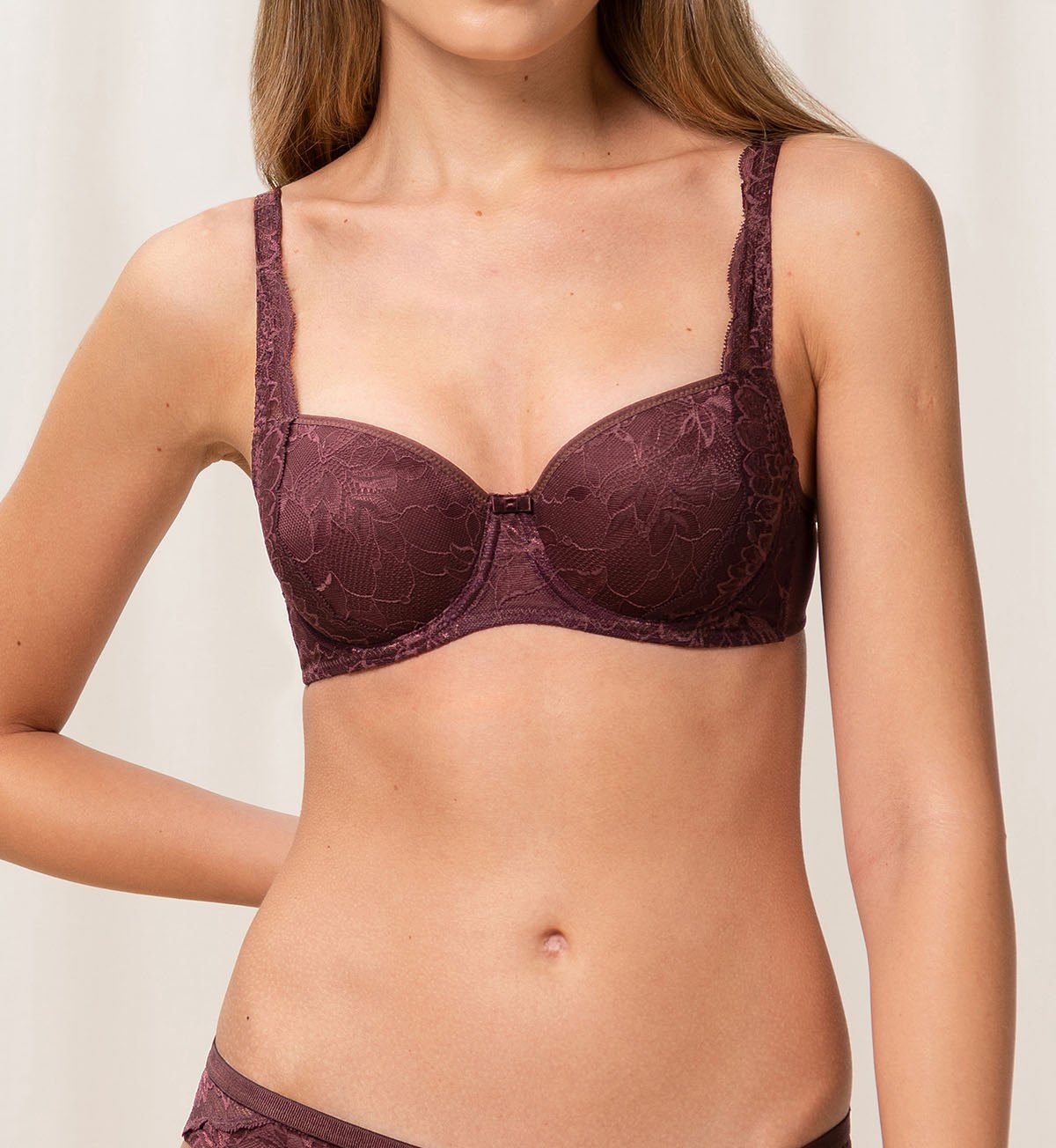 Image of Bras. Productname: Triumph Amourette Charm Whp02 in Decadent Chocolate colour by brand - Triumph