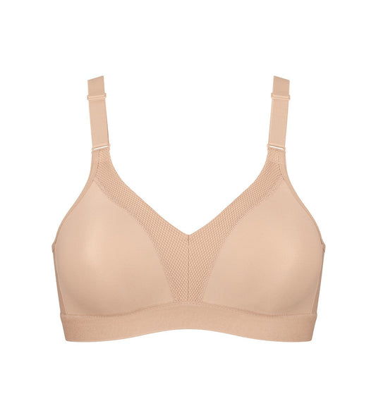 Triumph Triaction Wellness Wirefree Bra (Neutral Beige)