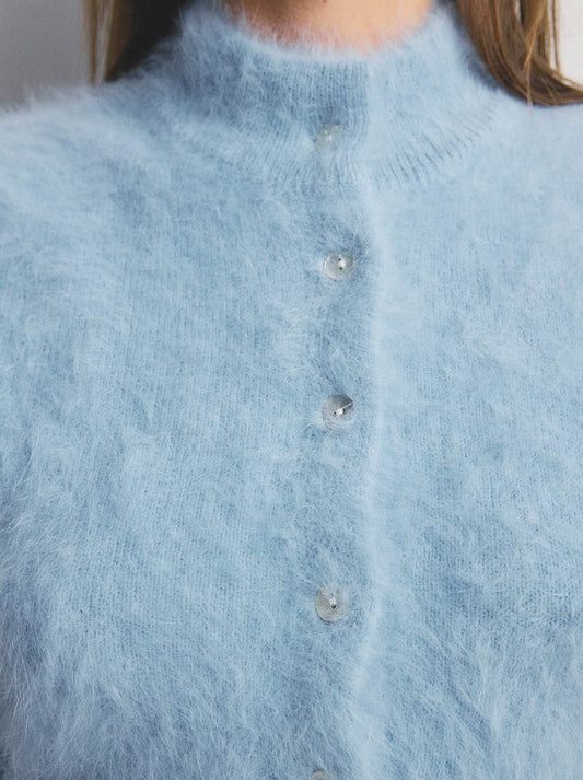 WORLD OF NOMADS BELLA CASHMERE CARDIGAN (Sky)