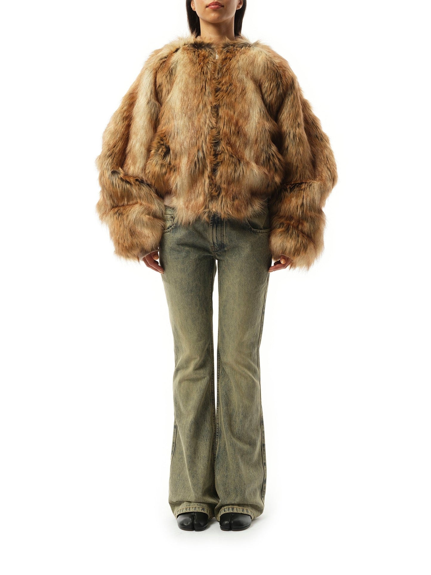 ENTIRE STUDIOS Mane Raglan Bomber (Brown)