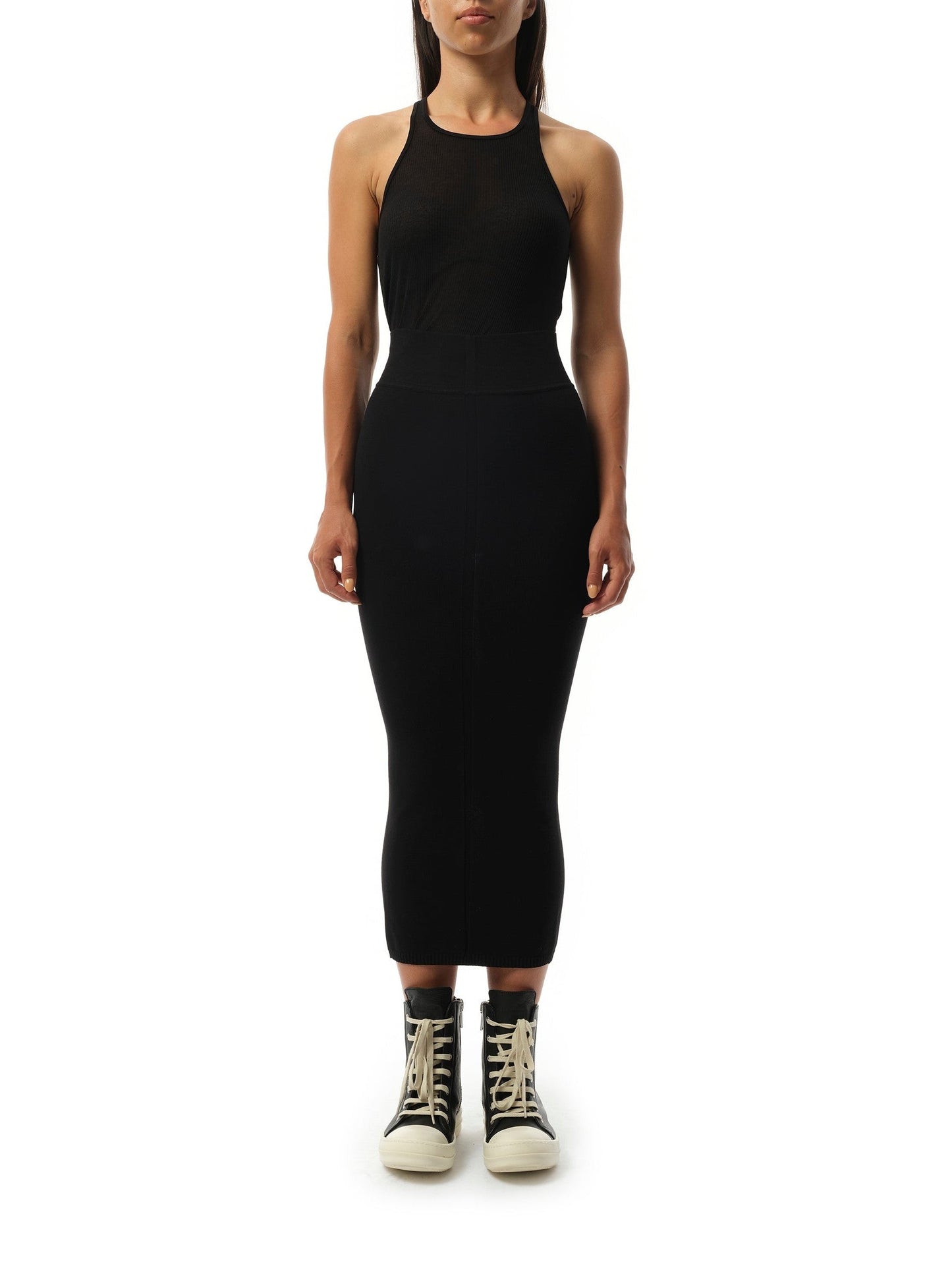 RICK OWENS Calf Skirt (Black)