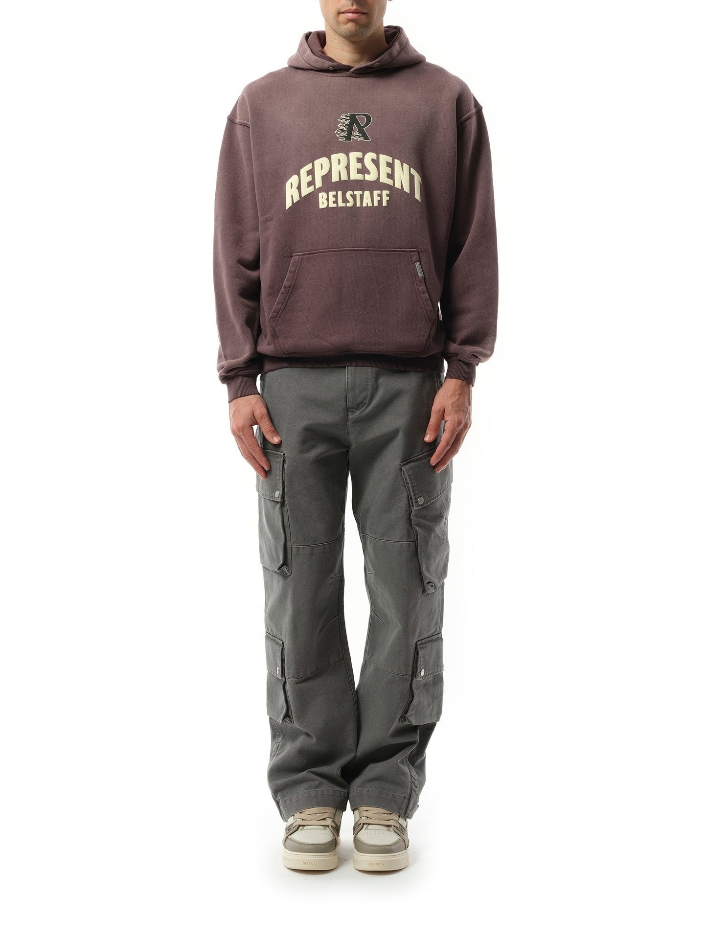 Represent X Belstaff Flame Phoenix Hoodie (Purple)