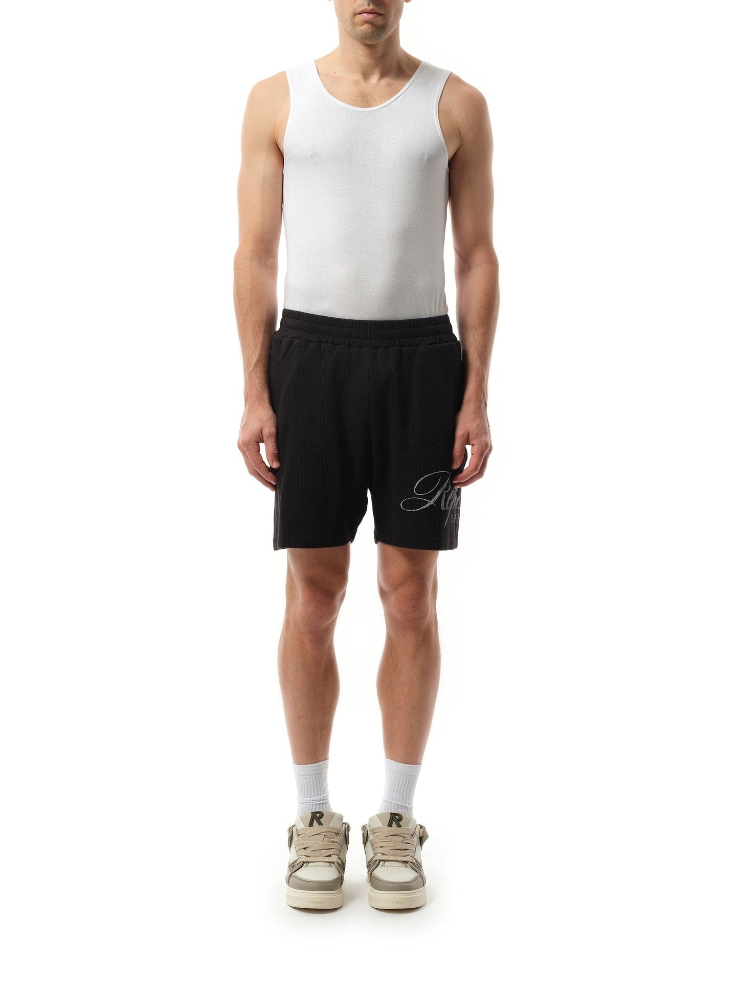 Represent Owners Club Script Mesh Shorts (Black)