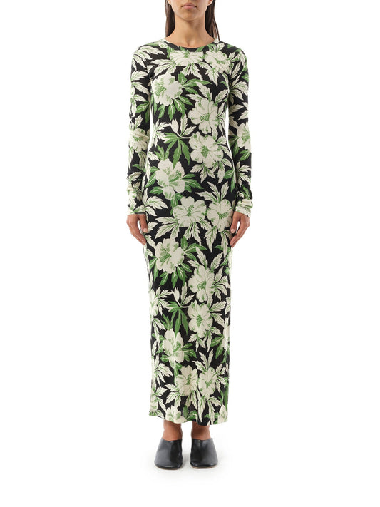 Image of a model wearing Dress. Productname: LOEWE Tube Dress in Multicolour colour by brand - LOEWE