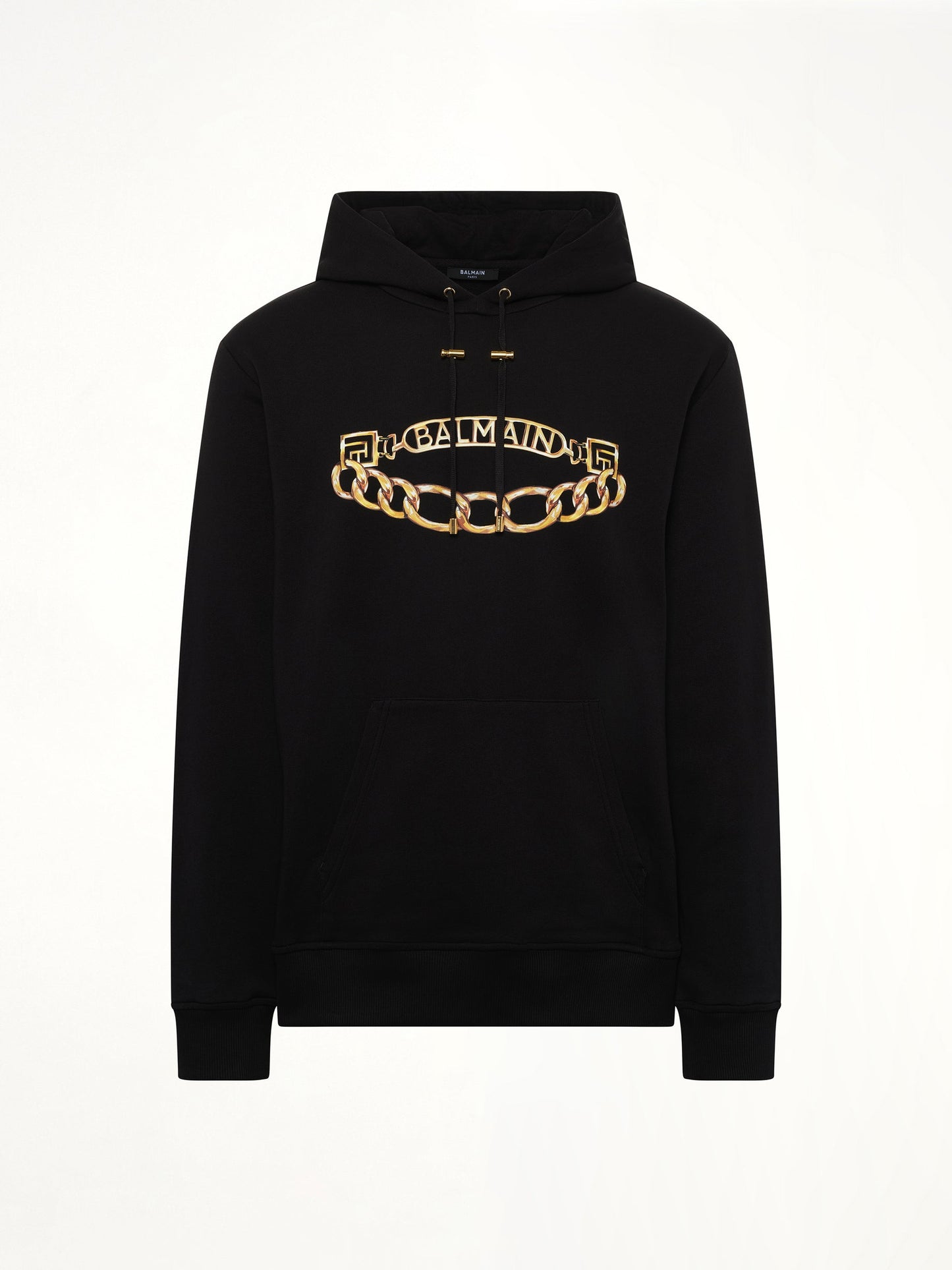 Balmain Chian Logo Hoodie (Black)