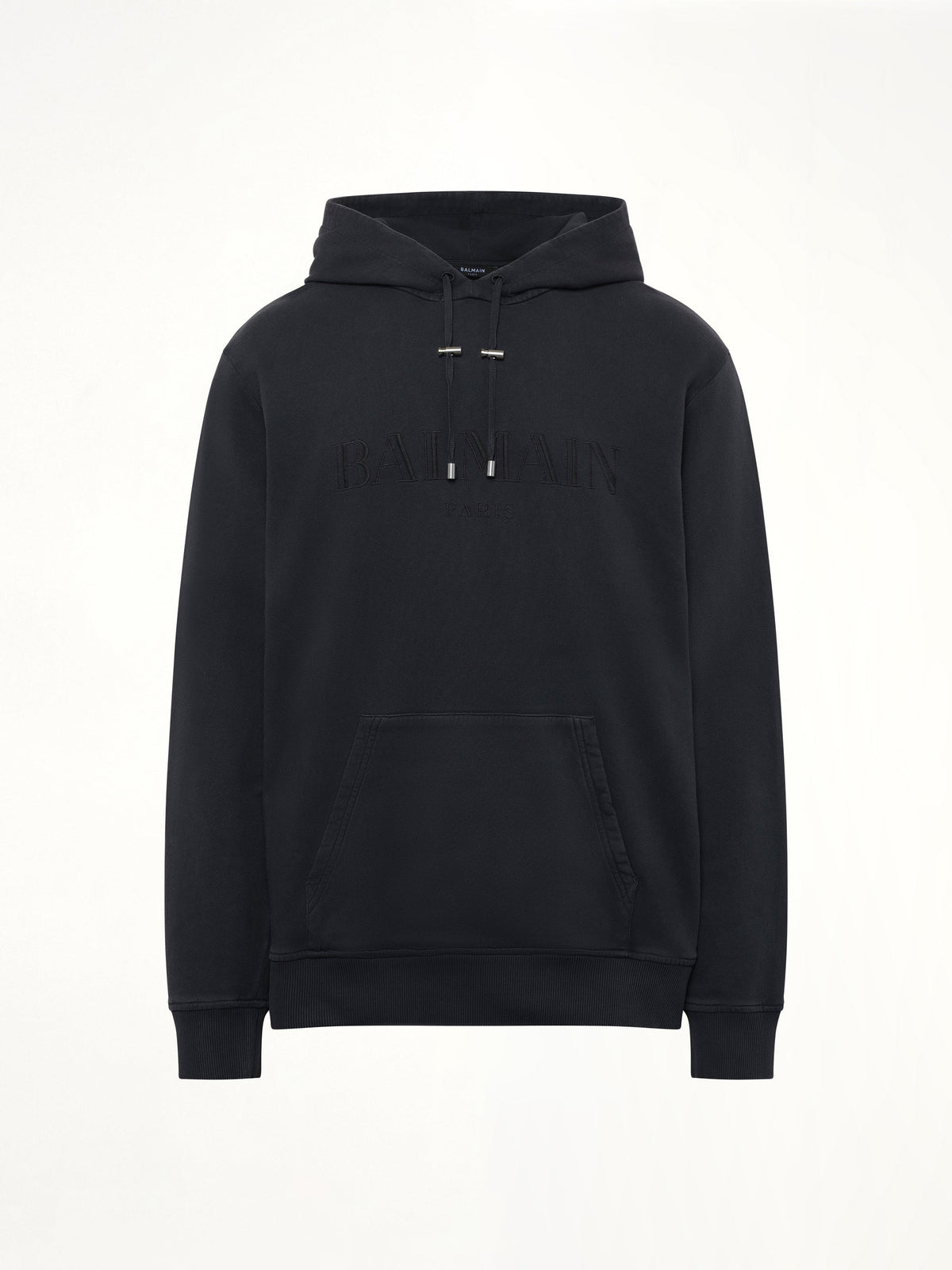 Balmain Vintage Emblem Hoodie (Black)