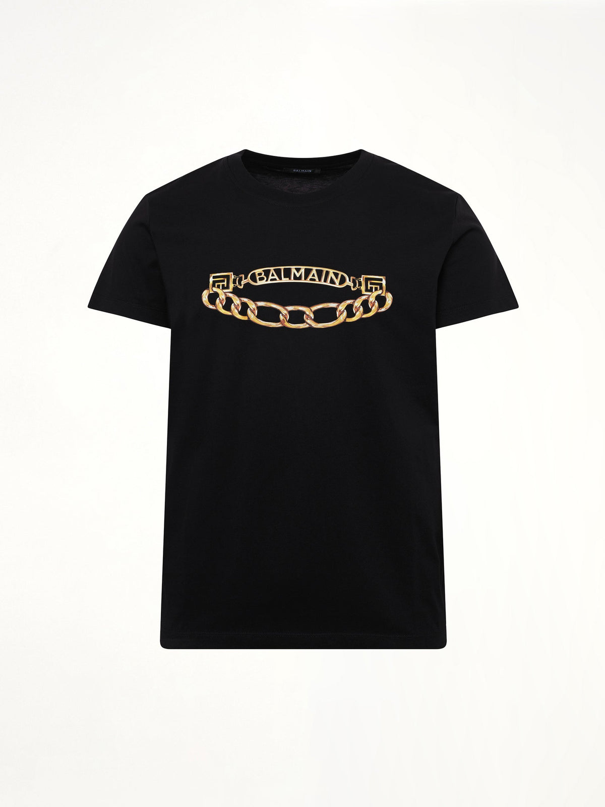Balmain Chain Logo T-Shirt (Black)