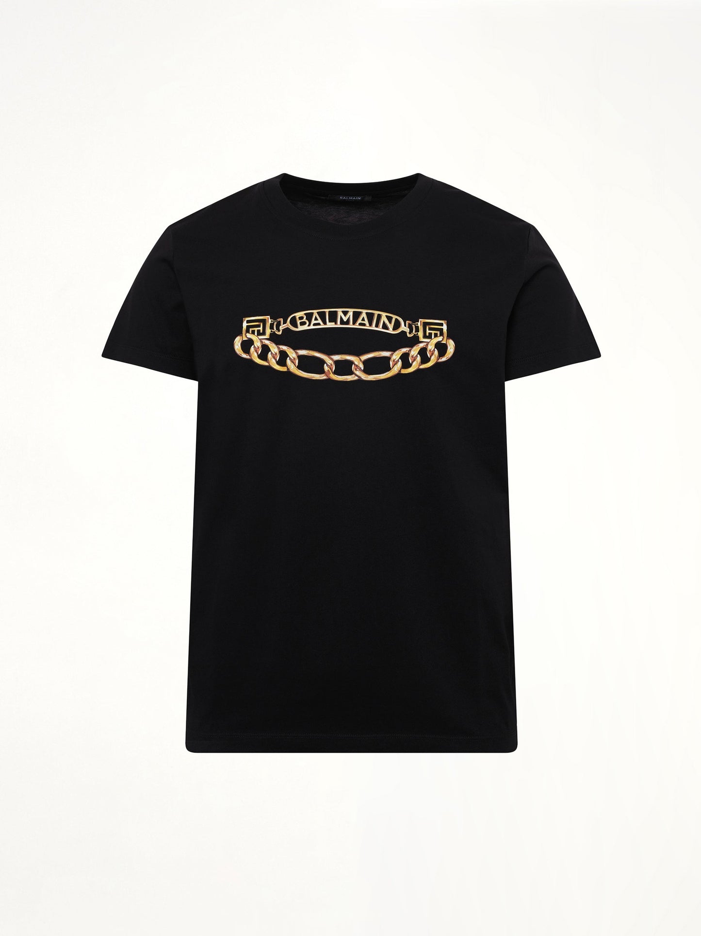 Balmain Chain Logo T-Shirt (Black)