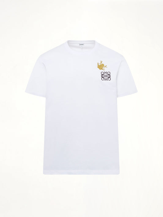 LOEWE Frog Relaxed Fit T-Shirt (White)