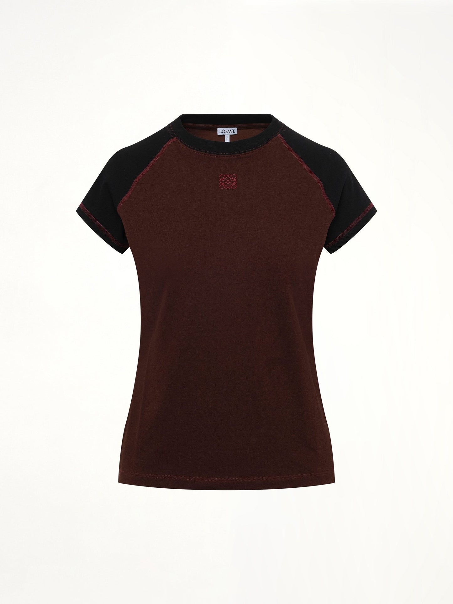LOEWE Small Fit T-Shirt (Black/Burgundy)