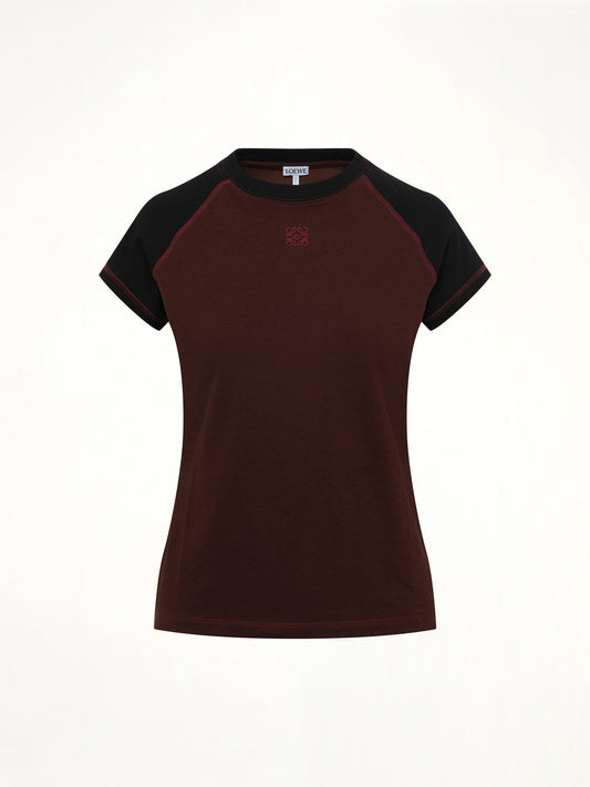 LOEWE Small Fit T-Shirt (Black/Burgundy)
