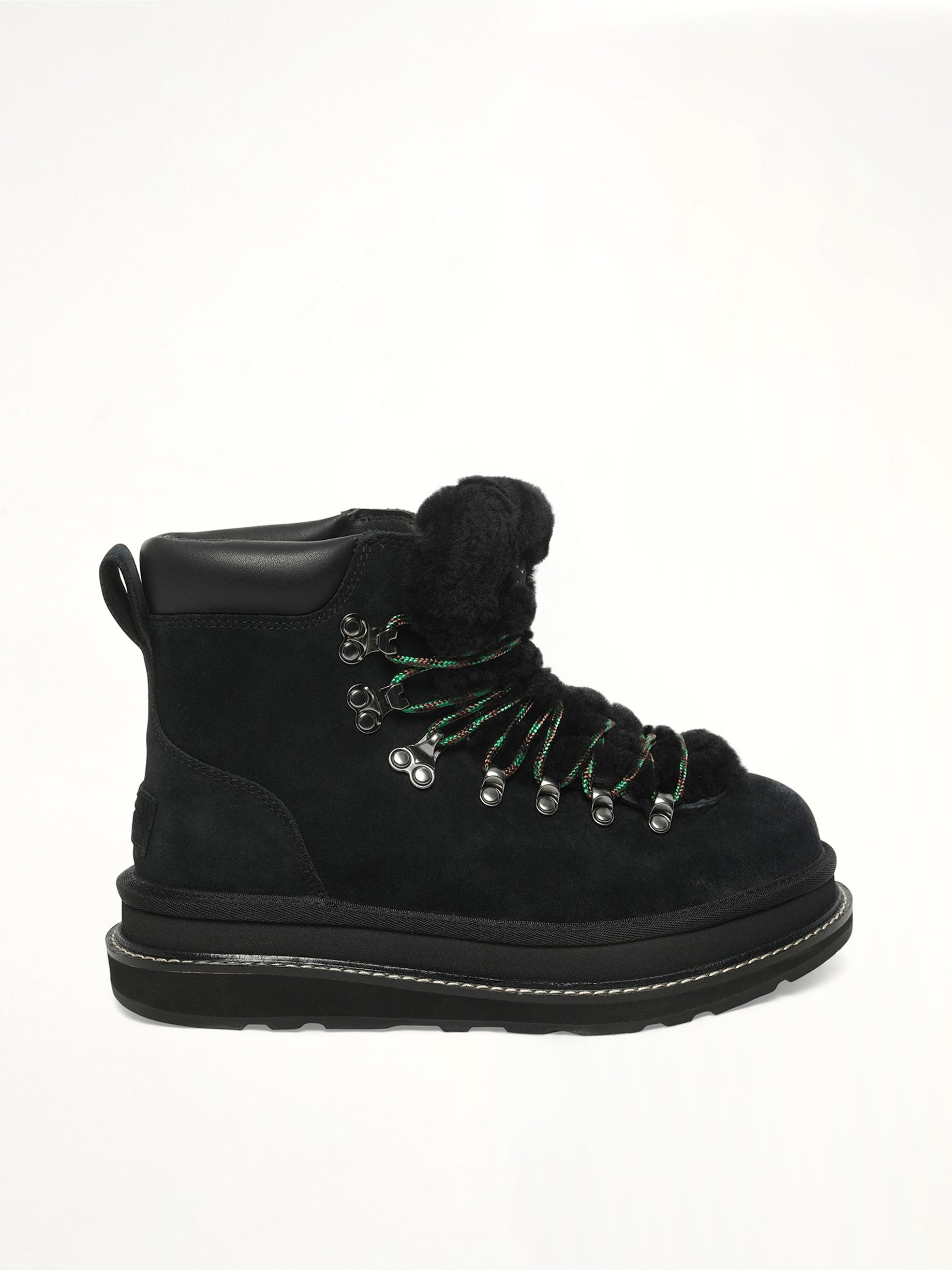 Image of Boots. Product name - UGG sacai Hiker in Black colour by brand - SACAI